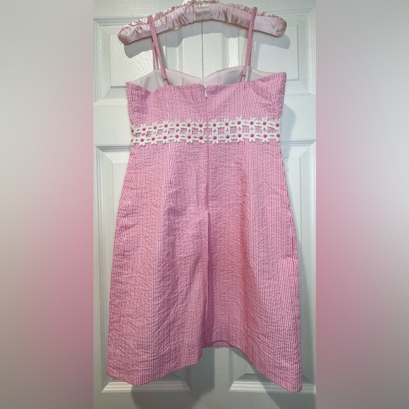 Lilly Pulitzer Pink Sheena Dress. NO SIZE TAG!  EUC. See measurements - Picture 3 of 15